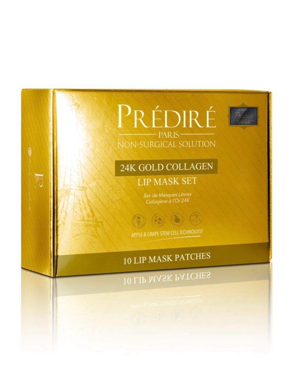 Prédiré 24K Gold Collagen Lip Mask Set - Gold